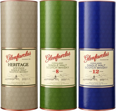 Набір віскі Glenfarclas Heritage 0.7 л 40% + Glenfarclas 8yo 0.7 л 40% + Glenfarclas 12yo 0.7 л 43%