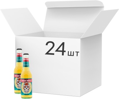 Упаковка пива PART Trading Tequichela Tequila Beer світле фільтроване 5.2% 0.33 л х 24 шт