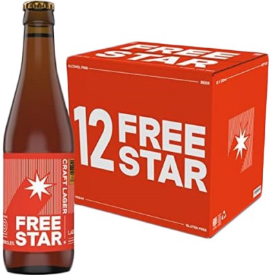 Упаковка безалкогольного пива Futura Finances Free Star Biere Craft Lager світле 0.33 л х 12 шт