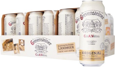 Упаковка пива PART Trading Grevensteiner Original світле нефільтроване 5.2% 0.5 л х 24 шт