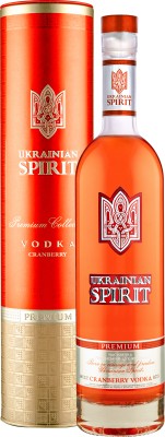 Горілка Ukrainian Spirit Український дух Журавлина 0.7 л 38% в алюмінієвому тубусі