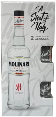 Лікер Самбука Molinari Extra 0.7 л 40% + 2 чарки