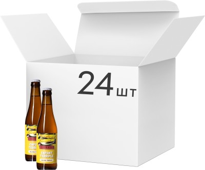Упаковка пива De Leite Enfant Terriple світле нефільтроване 8.2% 0.33 л х 24 шт