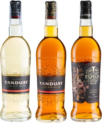 Набір ром Tanduay Asian Rum Silver 0.7 л 40 % + Rum Gold 0.7 л 40% + Spiced Rum 0.7 л 40%