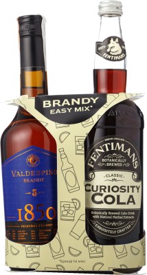 Бренді Valdespino 5 0.7 л 38% + напій газований Fentimans Curiosity Cola 0.75 л