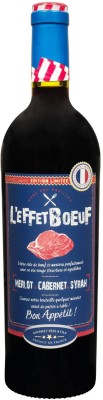 Вино L'eFFet Boeuf Merlot-Cabernet-Syrah червоне напівсухе 0.75 л 14%