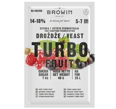 Дріжджі винні Browin Turbo Fruit 40 г