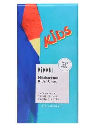 Молочний шоколад органічний Kids, Vivani, 100г