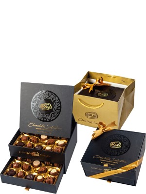 Цукерки асорті шоколадних праліне "Chocolate Selection", Bolci, 460г