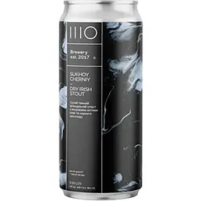 Пиво Sho Brewery Sukhyi Chornyi темне нефільтроване 5.5% 0.33 з/б