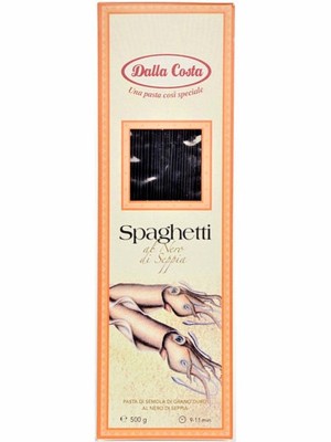 Макаронні вироби Spaghetti з чорнилом каракатиці, Dalla Costa, 500г