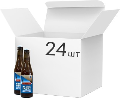 Упаковка безалкогольного пива De Leite Ma Mere Speciale 0.06% 0.33 л х 24 шт