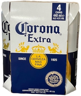 Упаковка пива світлого Corona Extra 4.5% 0.44 л х 4 шт