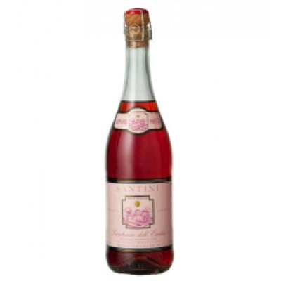 Вино Італії ігристе SANTINI Lambrusco Rosato 11%, Рожеве, Напівсолодке, 0.75 л [8001592002368]