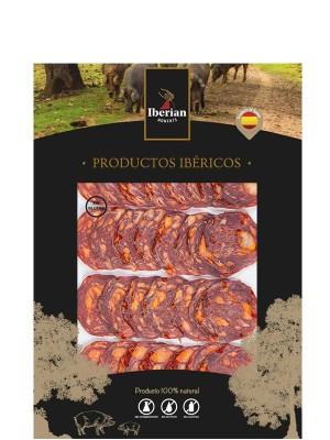 Ковбаса сиров'ялена Чорізо Іберико / Chorizo Iberico, Iberian Moments, нарізка 100г