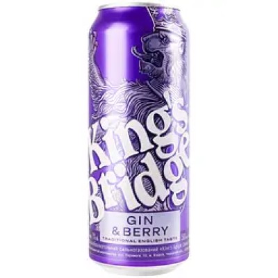 Напій слабоалкогольний King's Bridge Gin & Berry 7% 0.5 л з/б