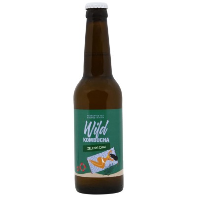 Комбуча Зелений чай Wild Kombucha 0,33 л