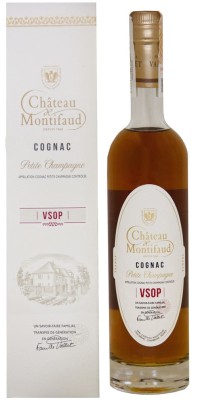 Коньяк Chateau de Montifaud V.S.O.P. Fine Petite Champagne 0,5 л 40% У коробці