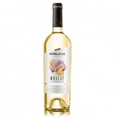 Вино 0,75л Коблево Мускат біле напівсолодке 9-12%, Україна