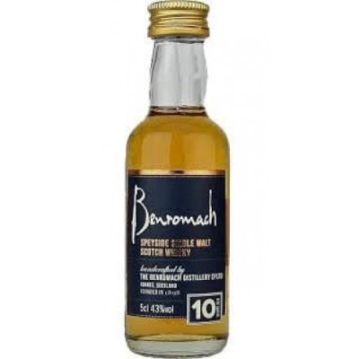 Віскі Великої Британії Benromach (односолодовий) 10 років , 40%, 0.05 л [5020613042230]