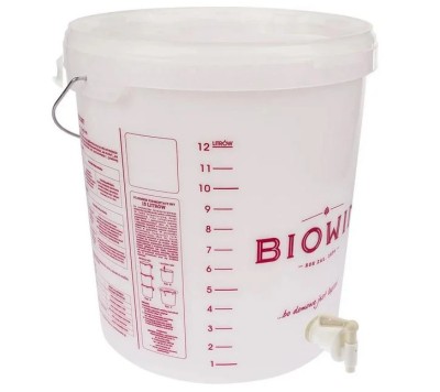 Ємність для бродіння Browin з кришкою та краном 15 л