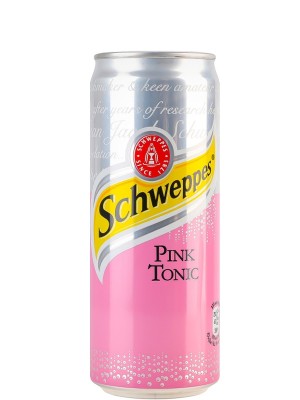 Тонік Швепс Пінк / Tonic Schweppes Pink, ж/б, 0.33л