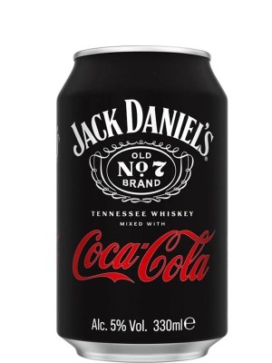 Напій слабоалкогольний Віскі Джек Деніелс & Кола / Whisky Jack Daniel's & Cola, 5%, 0.33л