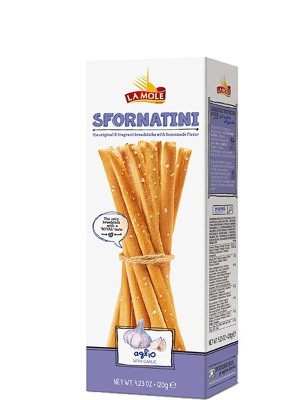 Грисині з часником "Sfornatini", La Mole, 120г