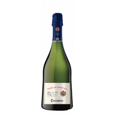Вино ігристе Іспанії Codorniu Cava Reina Maria Сristina Blanc De Noir Brut, 11.5%, Біле, Сухе, 0.75 л [8410013993206]