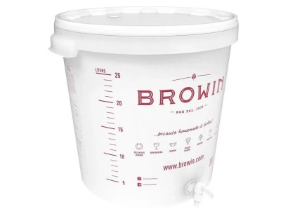 Ємність для бродіння Browin з кришкою та краном 30 л