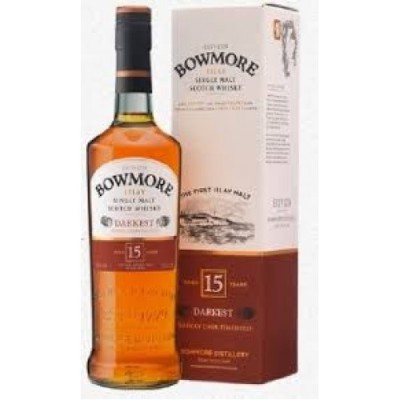 Віскі Шотландії BOWMORE DARKEST 15 р, односолодовий 43%, 0.7л (под. уп.) [5010496020821]