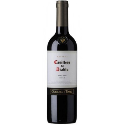 Вино Чили Casillero del Diablo Malbec / Казильеро дель Дьябло Мальбек, Червоне, Сухе, 0.75 л [7804320510187]