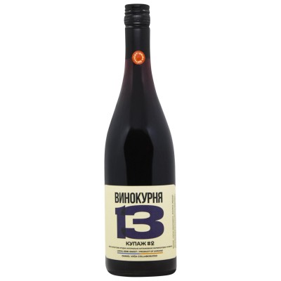 Вино напівсолодке червоне Веселий Дідусь Винокурня 13. Купаж №2 0,75 л