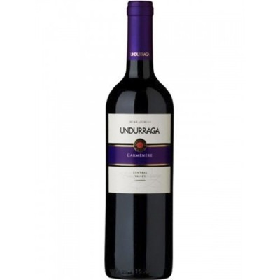 Вино Чилі Undurraga Carmenere 13.5%, Червоне, Сухе, 0.75 л [7804315304807]
