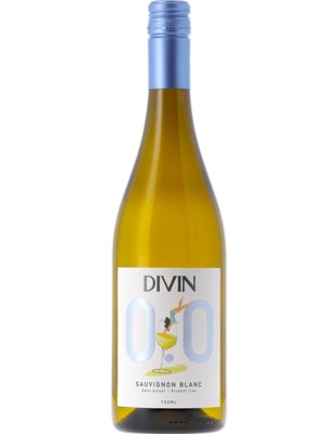 Безалкогольне вино Дівін, Совіньйон Блан / Divin, Sauvignon Blanc, біле 0.75л
