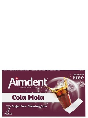 Жувальна гумка Аймдент, Кола Мола / Aimdent, Cola Mola, 7 пластинок, 14.5г