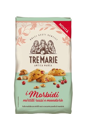 Печиво з журавлиною та мигдалем, Tre Marie, 300г