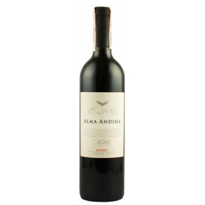 Вино Аргентини Alma Andina Malbec, Червоне, Сухе, 12.5%, 0.75 л [7791540046261]