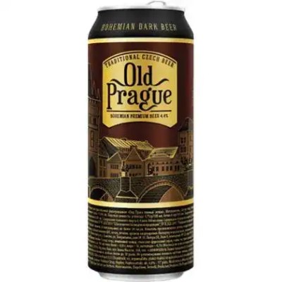 Пиво Old Prague Bohemian Dark Lager темне фільтроване 4.4% 0.5 л