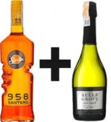 Вино ігристе Belle Grove Набір Aperitivo Spritz 958, Santero 0,750 + Macabeo Brut, Belle Grove 0,75 л