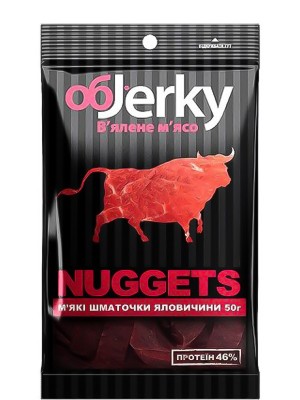 Яловичина В'ялена, Нагетси, ObJerky, 50г