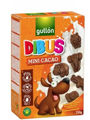 Печиво шоколадне Gullon Dibus mini cacao, 250г