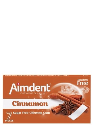 Жувальна гумка Аймдент, Кориця / Aimdent, Cinnamon, 7 пластинок, 14.5г