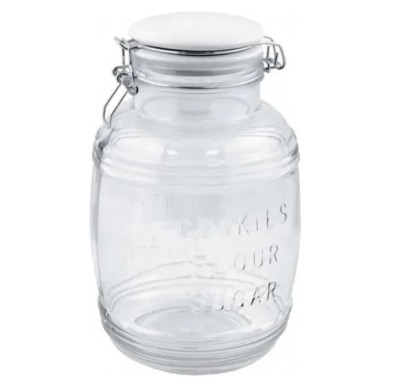 Банка скляна Browin з керамічною кришкою та бугельним замком 4,1 л