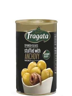 Оливки зелені з анчоусом, Fragata, 350г