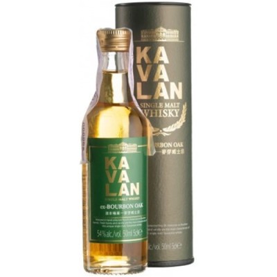 Віскі Kavalan, Solist, Ex-Bourbon Cask / Калаван, Соліст, Екс-Бурбон Каск, 54%, 0.05 л (в тубусі) [4710085209347]