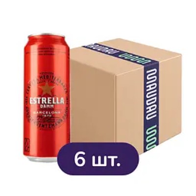 Пиво Estrella Damm Barcelona світле 4.6% 3 л з/б