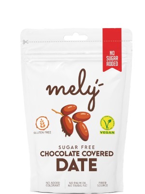 Фініки без цукру в чорному шоколаді, Mely, 50г
