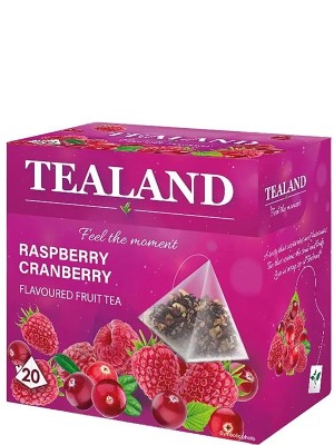 Чай фруктовий Raspberry-Cranberry, Tealand, 20п. x 2г