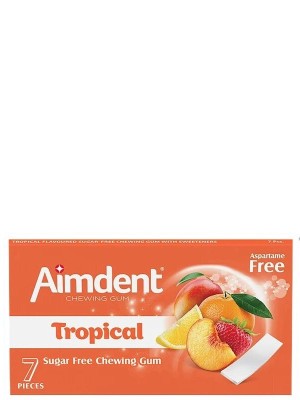 Жувальна гумка Аймдент, Тропік / Aimdent, Tropical, 7 пластинок, 14.5г